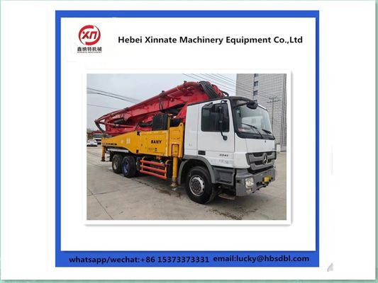 Second Hand Putzmeister Used Concrete Pump Truck 4 Booms